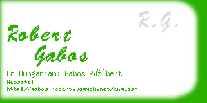 robert gabos business card